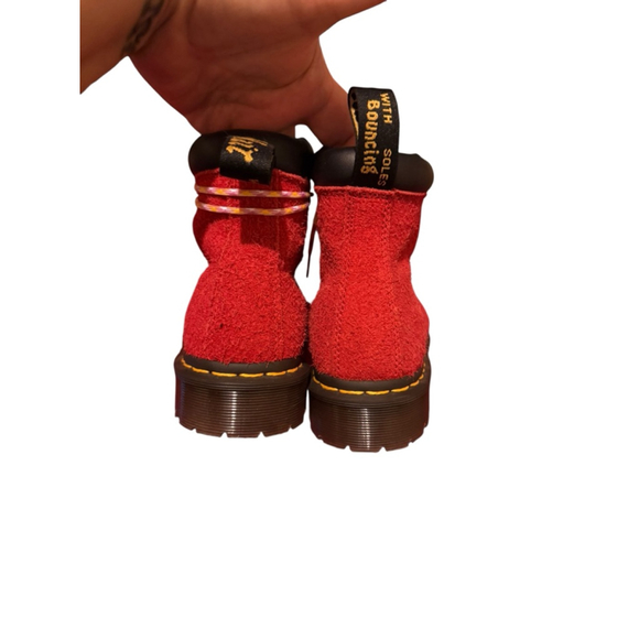 Dr. Martens Red 939 long napped suede Size 8 - Picture 4 of 7